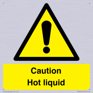 Caution Hot liquid